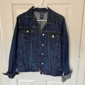 GAP Dark Blue Denim Jacket Size S Tall